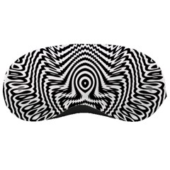 Monochrome Symmetry Abstract Sleeping Mask by Jancukart