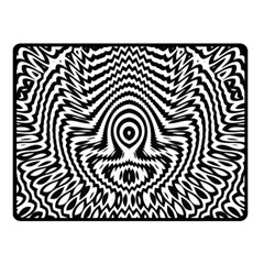 Monochrome Symmetry Abstract Fleece Blanket (small)