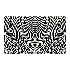 Monochrome Symmetry Abstract Banner And Sign 5  X 3 