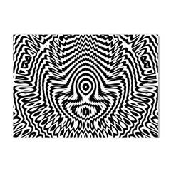 Monochrome Symmetry Abstract Crystal Sticker (a4) by Jancukart