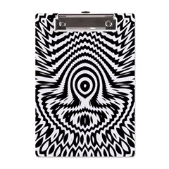 Monochrome Symmetry Abstract A5 Acrylic Clipboard