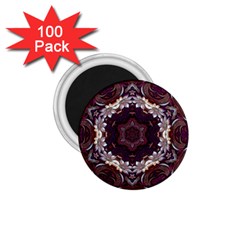 Rosette Kaleidoscope Mosaic Abstract Background 1 75  Magnets (100 Pack) 