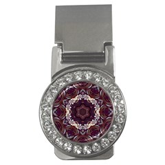 Rosette Kaleidoscope Mosaic Abstract Background Money Clips (cz)  by Jancukart