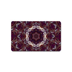 Rosette Kaleidoscope Mosaic Abstract Background Magnet (name Card)