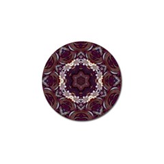 Rosette Kaleidoscope Mosaic Abstract Background Golf Ball Marker