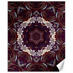 Rosette Kaleidoscope Mosaic Abstract Background Canvas 16  X 20 