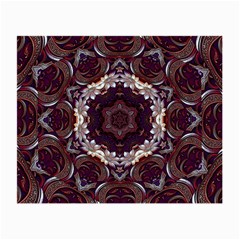 Rosette Kaleidoscope Mosaic Abstract Background Small Glasses Cloth (2 Sides) by Jancukart