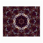 Rosette Kaleidoscope Mosaic Abstract Background Small Glasses Cloth (2 Sides) Front