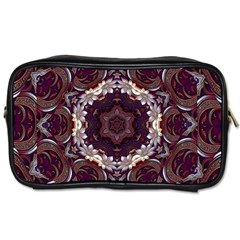 Rosette Kaleidoscope Mosaic Abstract Background Toiletries Bag (two Sides) by Jancukart