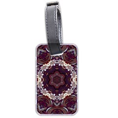 Rosette Kaleidoscope Mosaic Abstract Background Luggage Tag (two Sides) by Jancukart