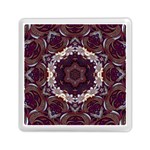 Rosette Kaleidoscope Mosaic Abstract Background Memory Card Reader (Square) Front