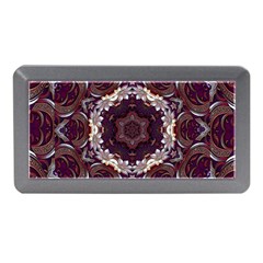 Rosette Kaleidoscope Mosaic Abstract Background Memory Card Reader (mini) by Jancukart