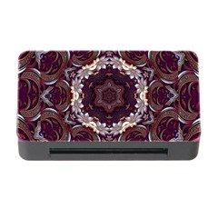 Rosette Kaleidoscope Mosaic Abstract Background Memory Card Reader With Cf by Jancukart