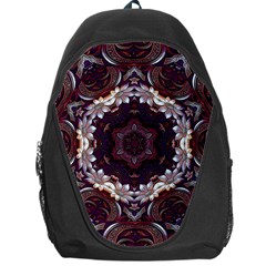 Rosette Kaleidoscope Mosaic Abstract Background Backpack Bag by Jancukart