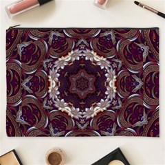 Rosette Kaleidoscope Mosaic Abstract Background Cosmetic Bag (xxxl)