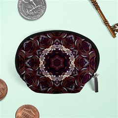 Rosette Kaleidoscope Mosaic Abstract Background Accessory Pouch (small) by Jancukart