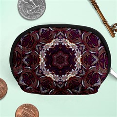 Rosette Kaleidoscope Mosaic Abstract Background Accessory Pouch (medium) by Jancukart