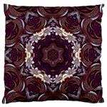 Rosette Kaleidoscope Mosaic Abstract Background Standard Premium Plush Fleece Cushion Case (Two Sides) Front