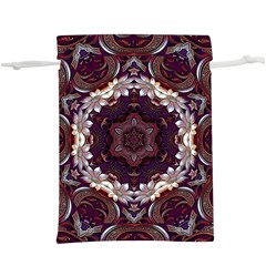 Rosette Kaleidoscope Mosaic Abstract Background Lightweight Drawstring Pouch (xl) by Jancukart