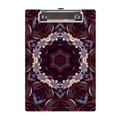 Rosette Kaleidoscope Mosaic Abstract Background A5 Acrylic Clipboard by Jancukart