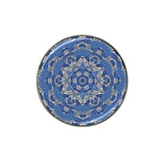 Mandala Rosette Kaleidoscope Abstract Background Hat Clip Ball Marker by Jancukart