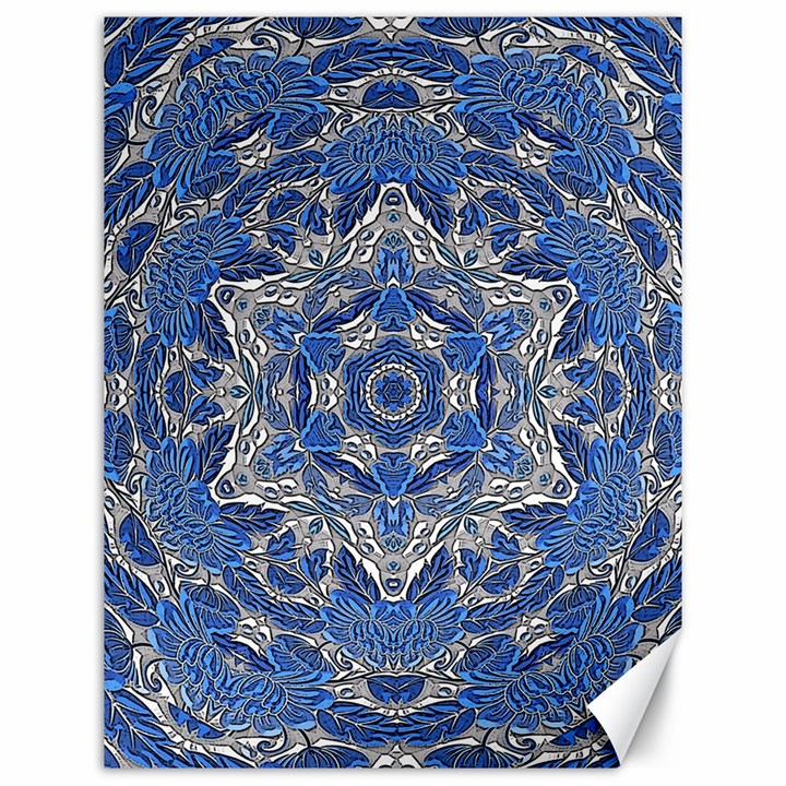 Mandala Rosette Kaleidoscope Abstract Background Canvas 12  x 16 