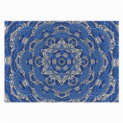 Mandala Rosette Kaleidoscope Abstract Background Large Glasses Cloth (2 Sides)