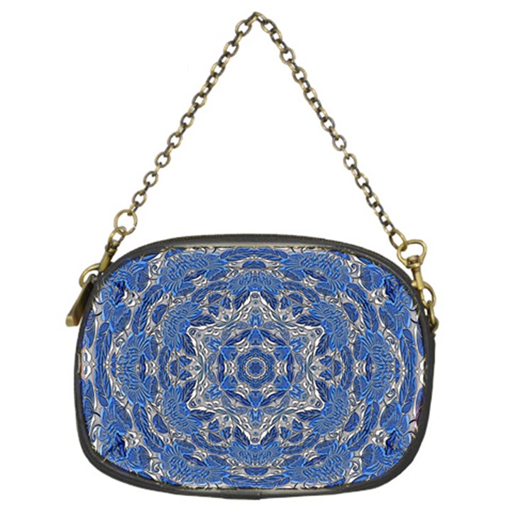 Mandala Rosette Kaleidoscope Abstract Background Chain Purse (Two Sides)