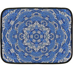 Mandala Rosette Kaleidoscope Abstract Background One Side Fleece Blanket (mini)