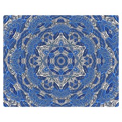 Mandala Rosette Kaleidoscope Abstract Background Premium Plush Fleece Blanket (medium)