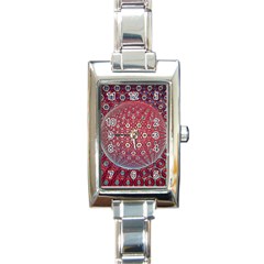 Sphere Spherical Metallic Colorful Circular Orb Rectangle Italian Charm Watch