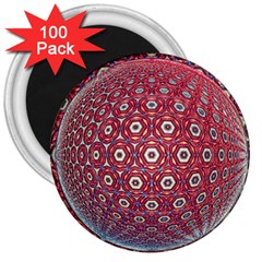 Sphere Spherical Metallic Colorful Circular Orb 3  Magnets (100 Pack)