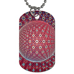 Sphere Spherical Metallic Colorful Circular Orb Dog Tag (one Side)