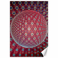 Sphere Spherical Metallic Colorful Circular Orb Canvas 12  X 18  by Jancukart