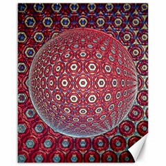 Sphere Spherical Metallic Colorful Circular Orb Canvas 16  X 20 