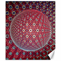 Sphere Spherical Metallic Colorful Circular Orb Canvas 20  X 24 