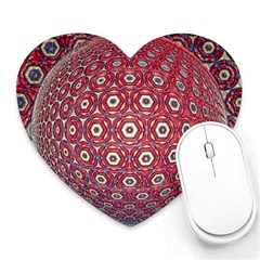 Sphere Spherical Metallic Colorful Circular Orb Heart Mousepad