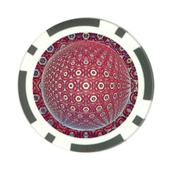 Sphere Spherical Metallic Colorful Circular Orb Poker Chip Card Guard by Jancukart