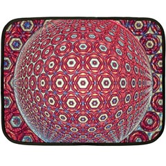 Sphere Spherical Metallic Colorful Circular Orb One Side Fleece Blanket (mini)