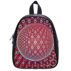 Sphere Spherical Metallic Colorful Circular Orb School Bag (small) by Jancukart