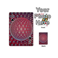 Sphere Spherical Metallic Colorful Circular Orb Playing Cards 54 Designs (mini)