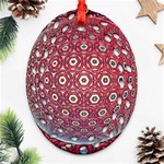 Sphere Spherical Metallic Colorful Circular Orb Oval Filigree Ornament (Two Sides) Front