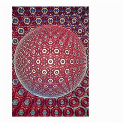 Sphere Spherical Metallic Colorful Circular Orb Small Garden Flag (two Sides) by Jancukart