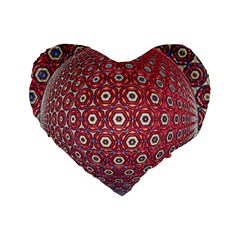 Sphere Spherical Metallic Colorful Circular Orb Standard 16  Premium Heart Shape Cushions