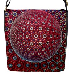 Sphere Spherical Metallic Colorful Circular Orb Flap Closure Messenger Bag (s) by Jancukart