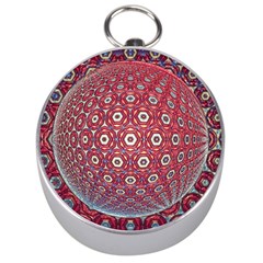 Sphere Spherical Metallic Colorful Circular Orb Silver Compasses