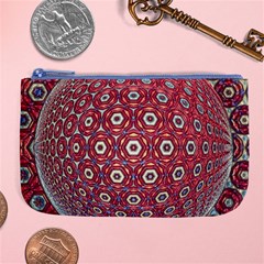 Sphere Spherical Metallic Colorful Circular Orb Large Coin Purse by Jancukart