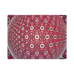 Sphere Spherical Metallic Colorful Circular Orb One Side Premium Plush Fleece Blanket (mini) by Jancukart