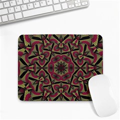 Mandala Rosette Pattern Kaleidoscope Abstract Small Mousepad by Jancukart