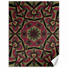 Mandala Rosette Pattern Kaleidoscope Abstract Canvas 12  X 16 